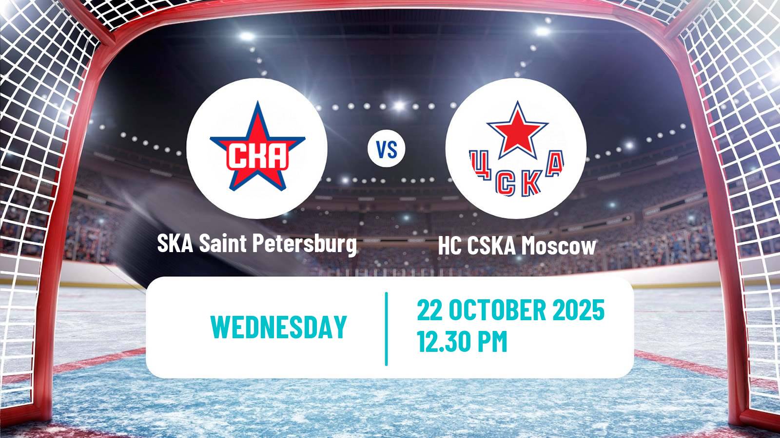 Hockey KHL SKA Saint Petersburg - HC CSKA Moscow