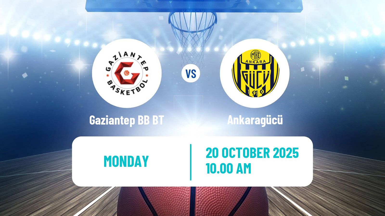 Basketball Turkish TBL Gaziantep BB BT - Ankaragücü