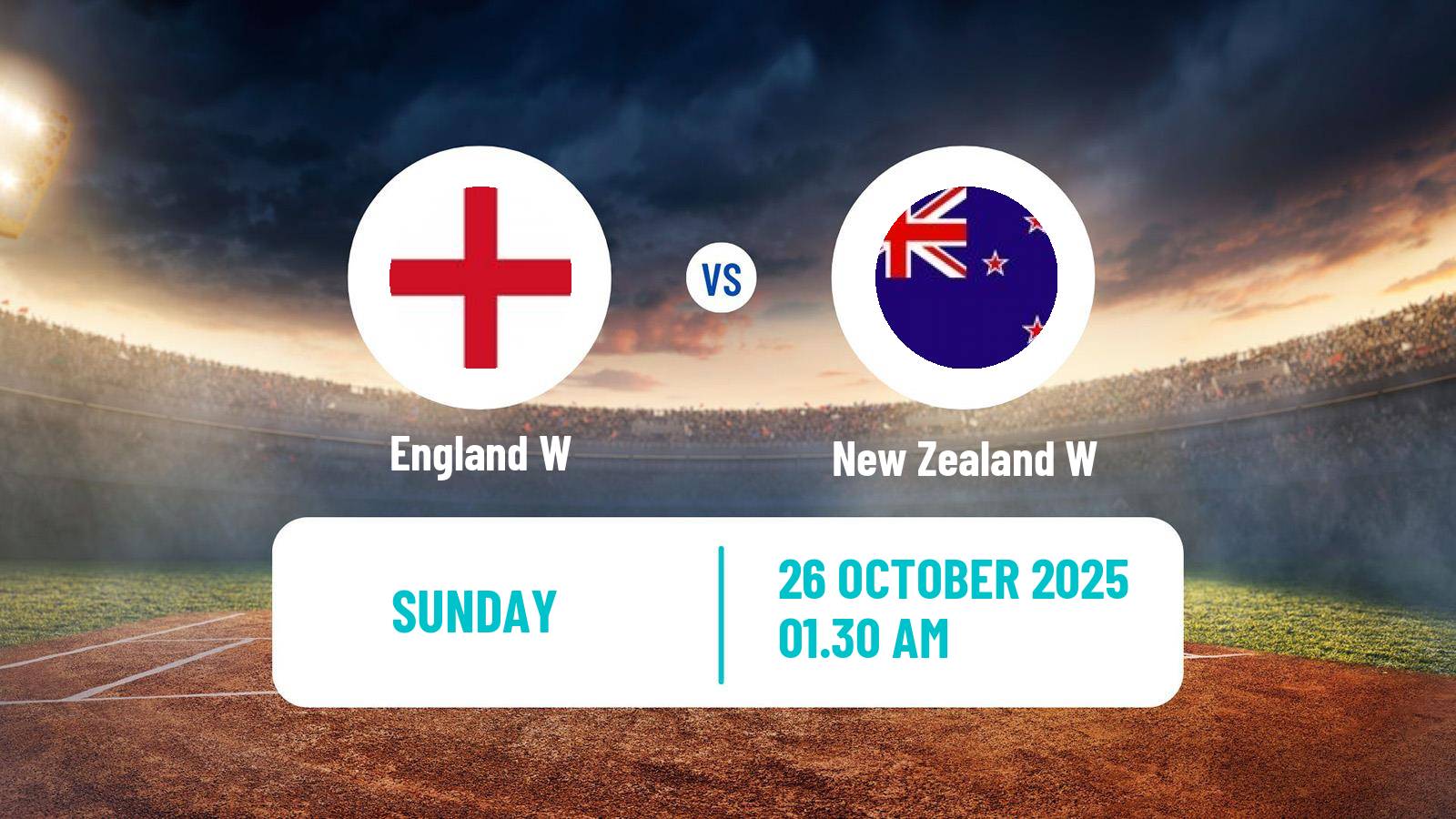 Cricket ICC World Cup Women England W - New Zealand W