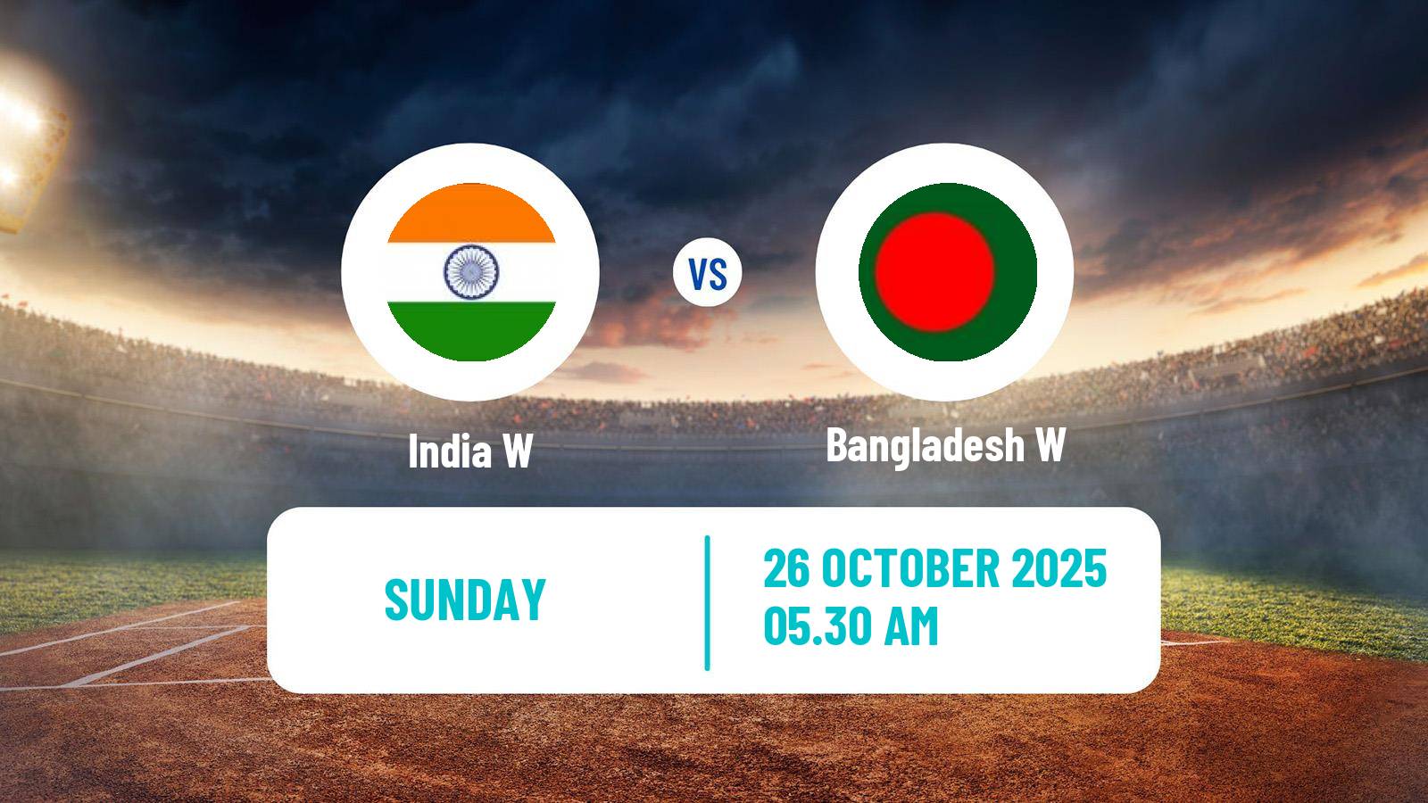 Cricket ICC World Cup Women India W - Bangladesh W