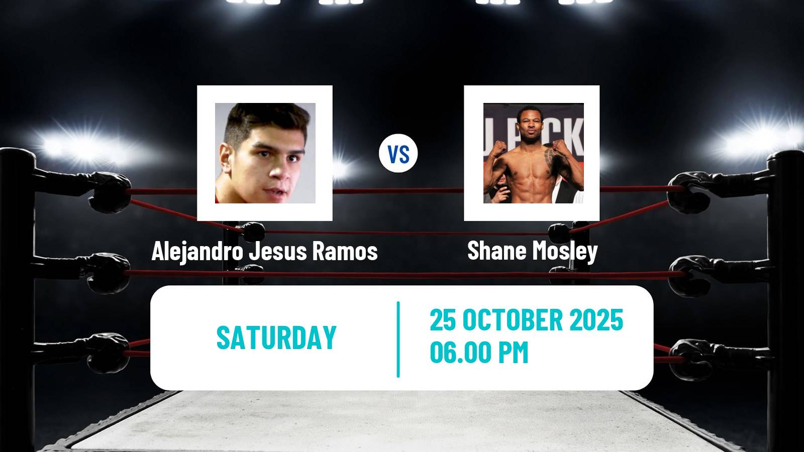 Boxing Middleweight WBC Title Men Alejandro Jesus Ramos - Shane Mosley