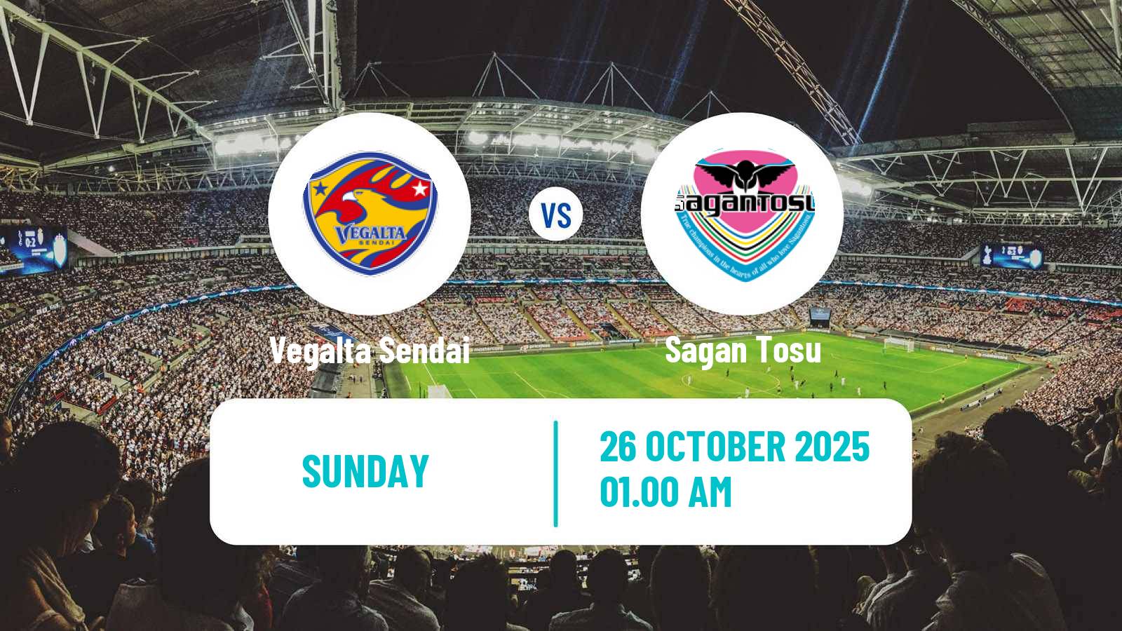 Football Japan J2 League Vegalta Sendai - Sagan Tosu