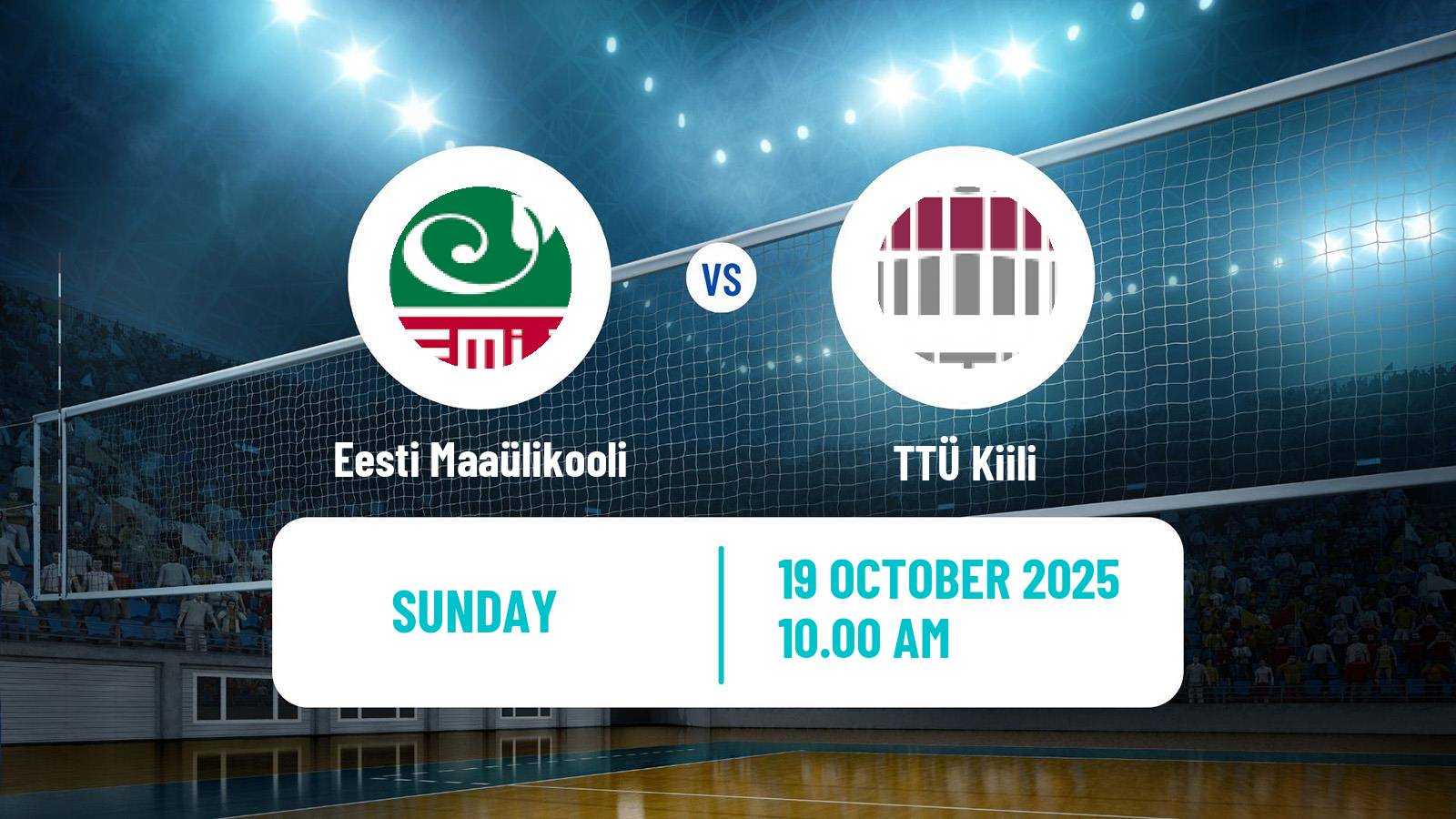 Volleyball Estonian Esiliiga Volleyball Eesti Maaülikooli - TTÜ Kiili