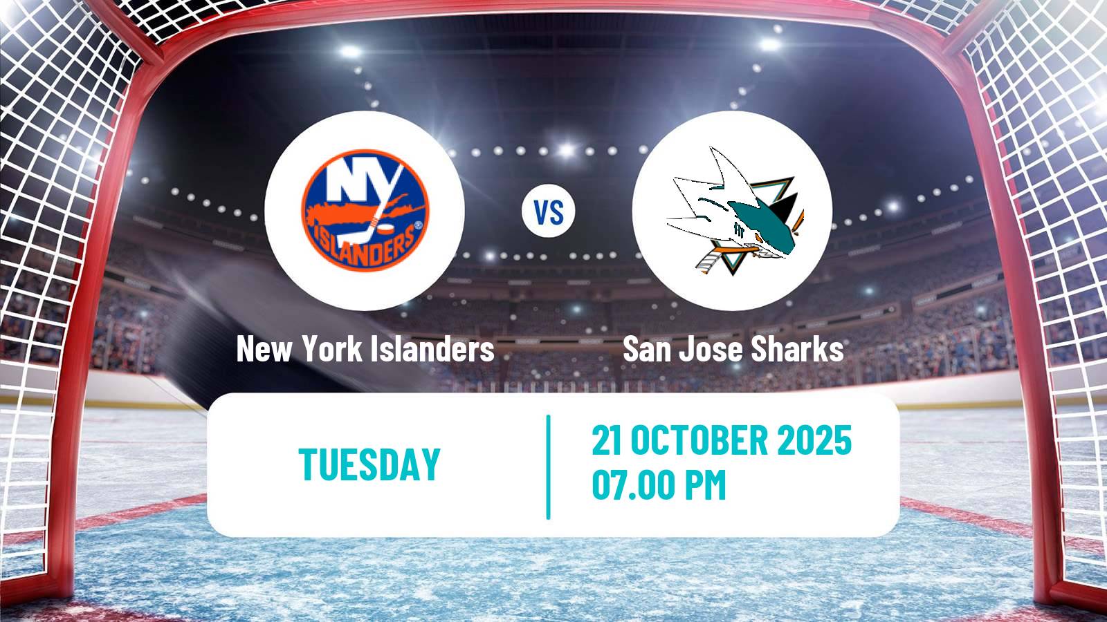 Hockey NHL New York Islanders - San Jose Sharks