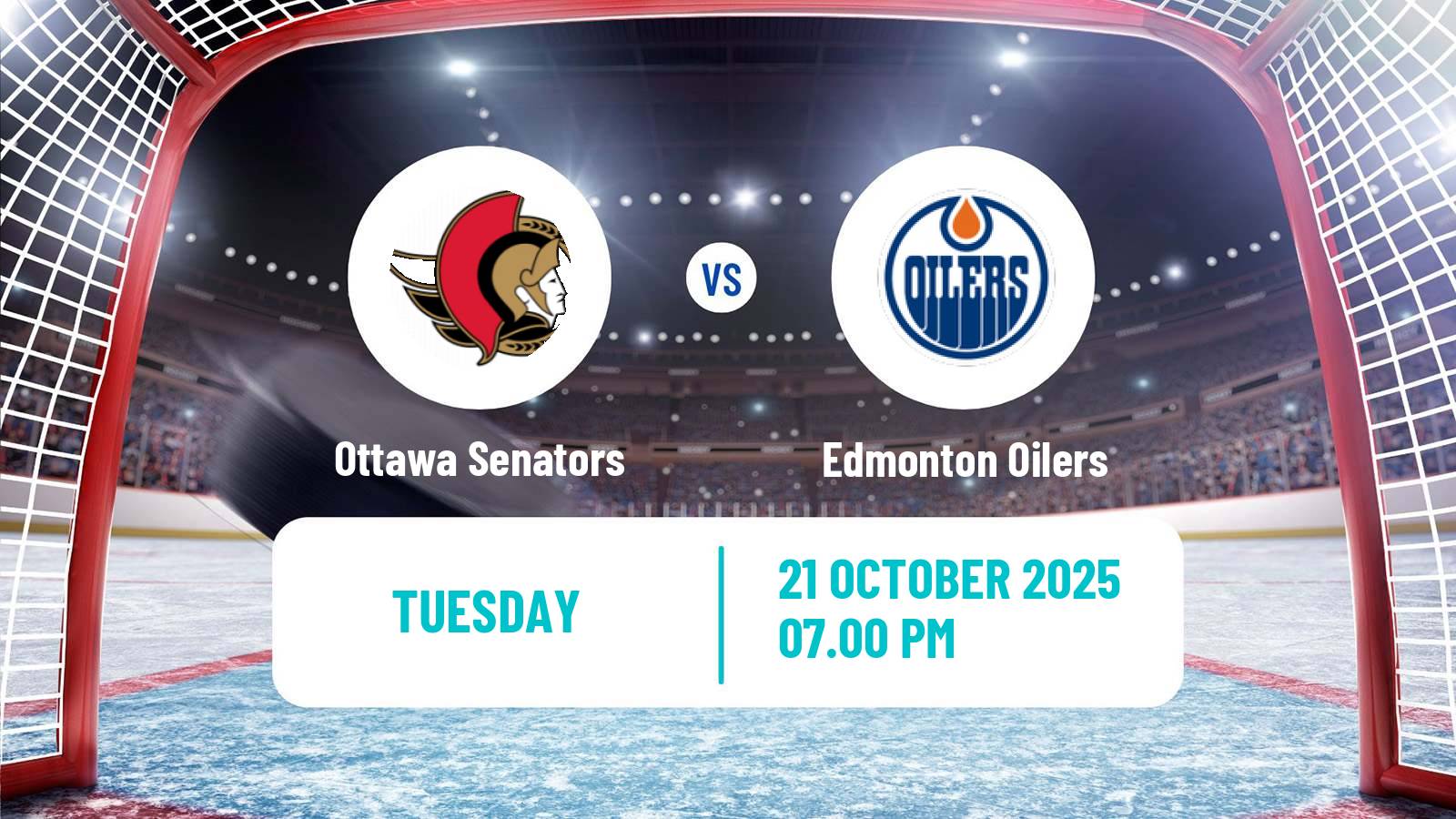 Hockey NHL Ottawa Senators - Edmonton Oilers