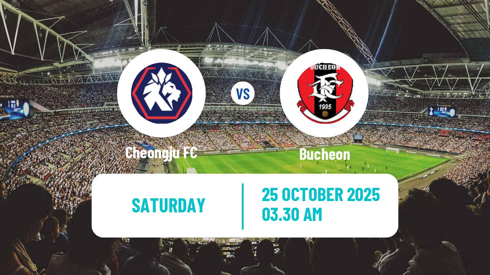 Football South Korean K-League 2 Cheongju - Bucheon