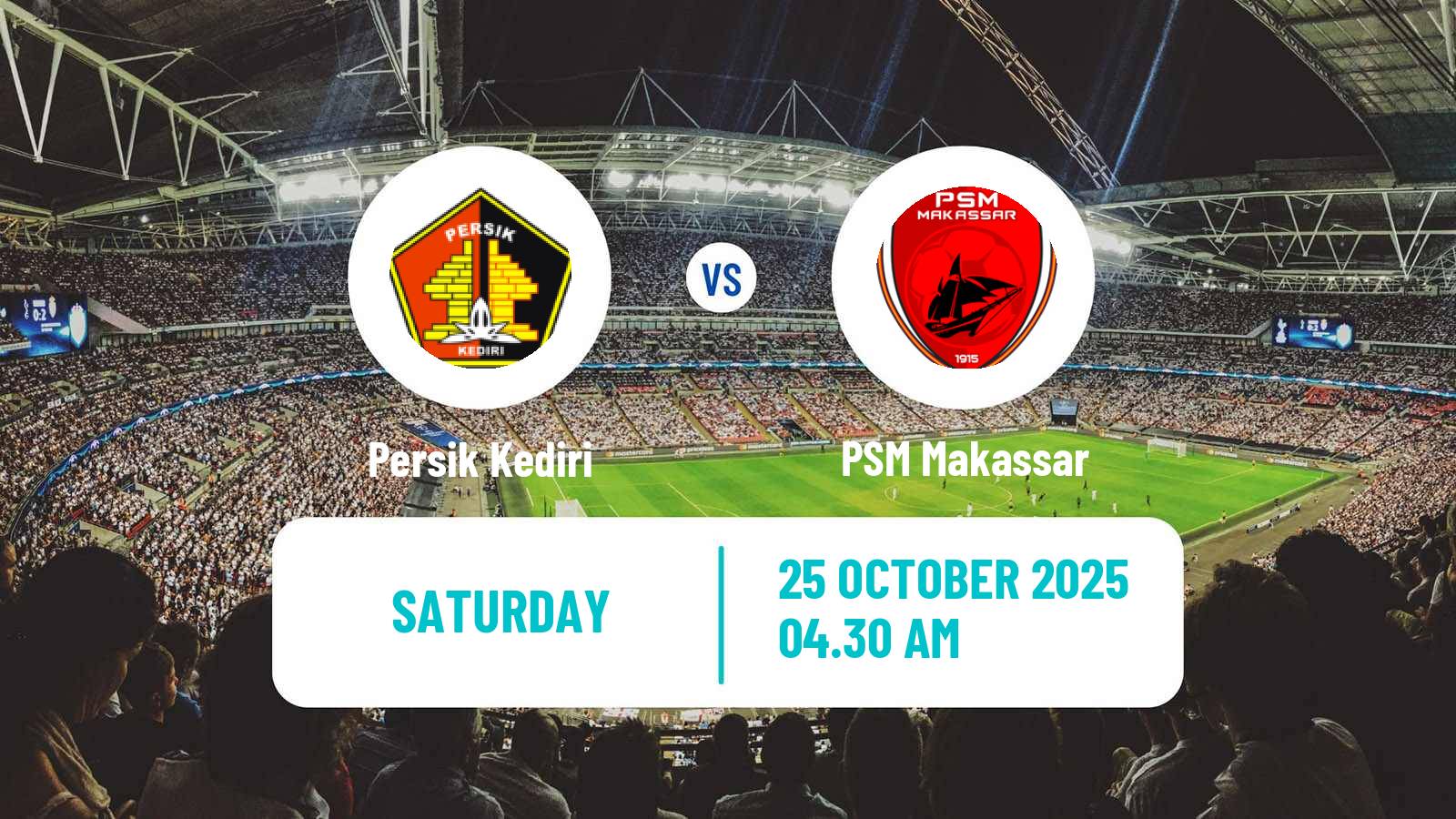 Football Indonesian Liga 1 Persik Kediri - PSM Makassar