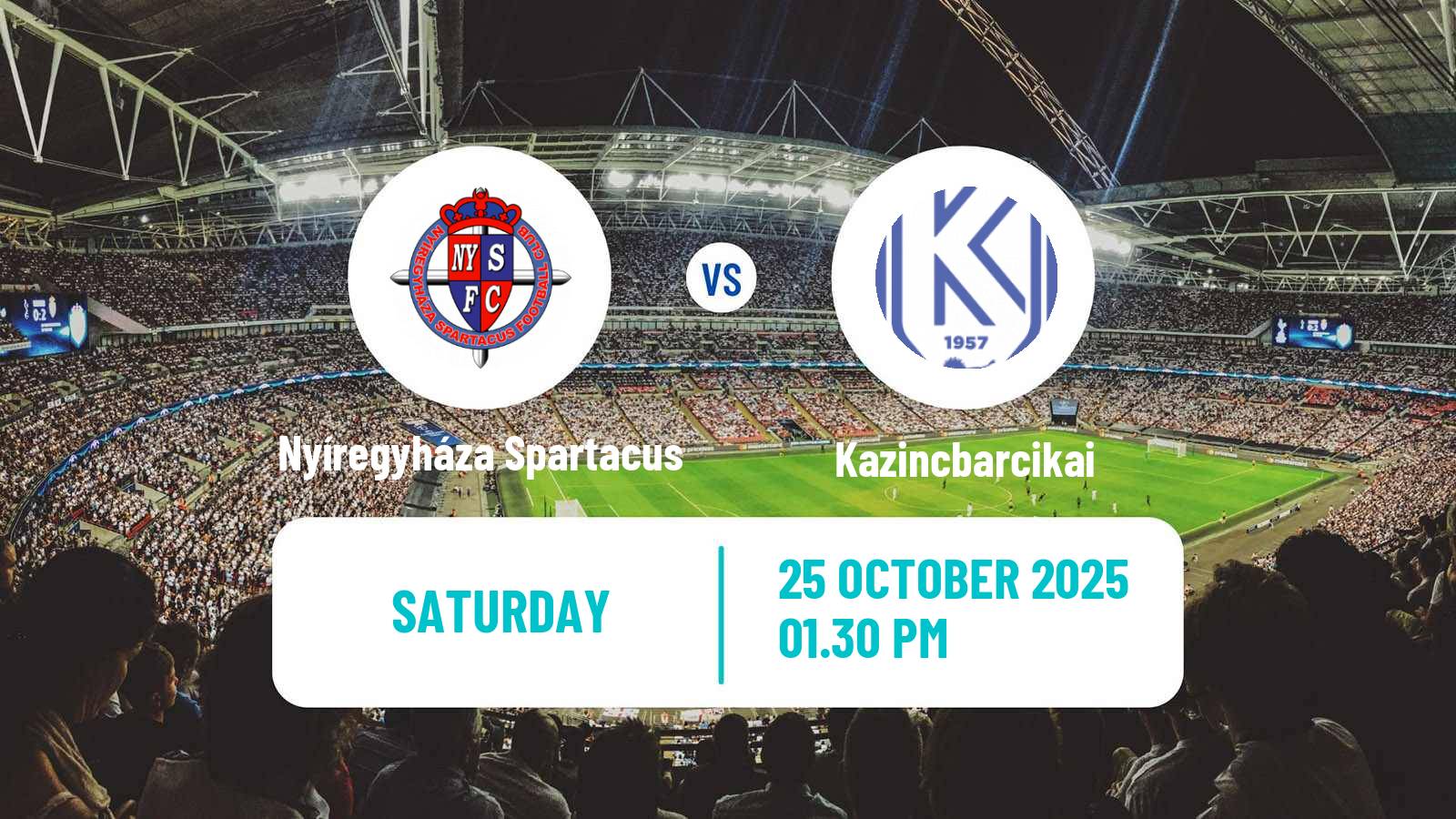 Football Hungarian NB I Nyíregyháza Spartacus - Kazincbarcikai