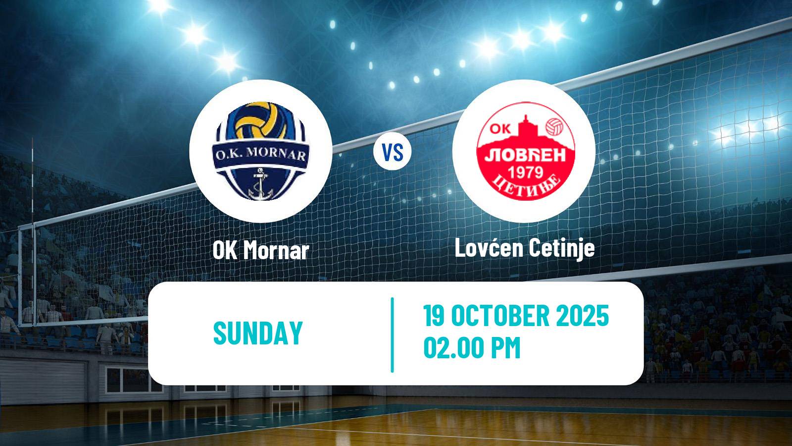 Volleyball Montenegrin Superliga Volleyball Mornar - Lovćen Cetinje