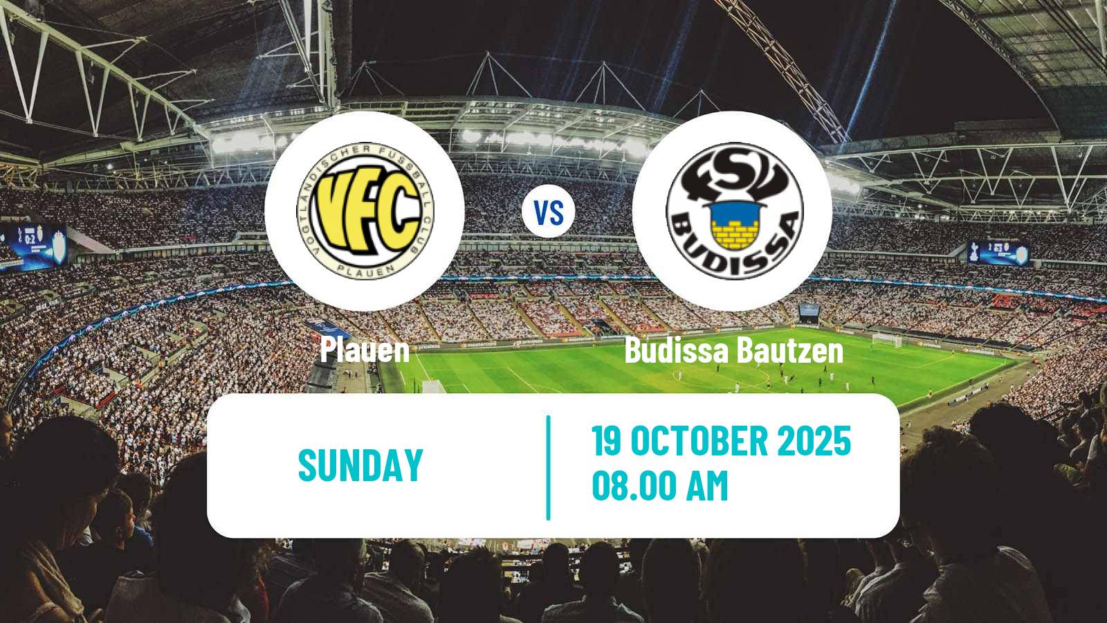 Football German Oberliga NOFV- Süd Plauen - Budissa Bautzen