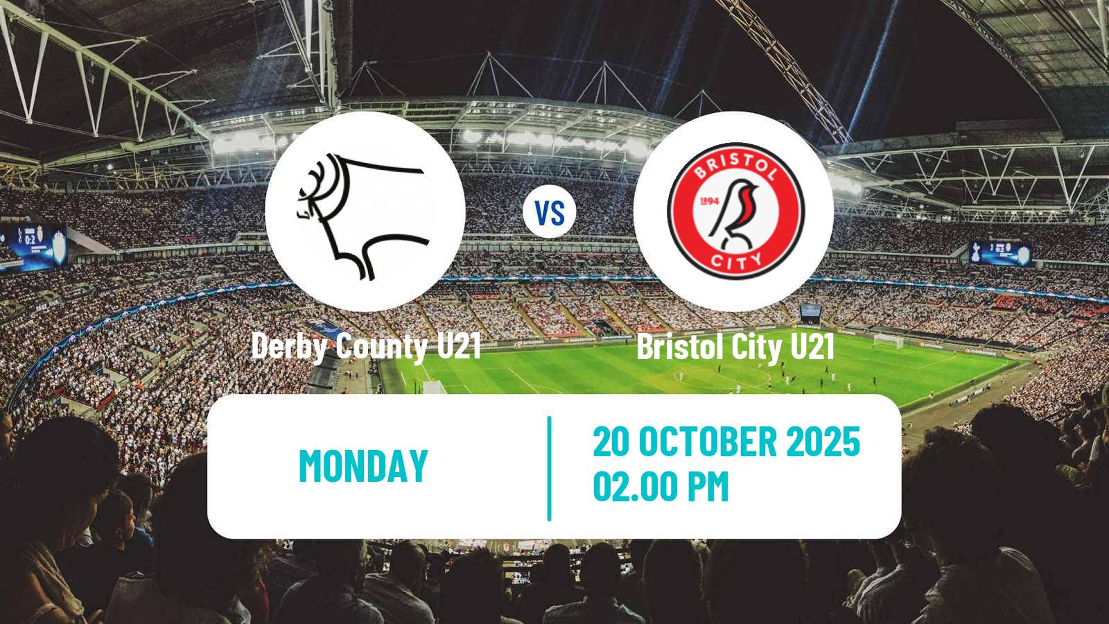 Football English Premier League Cup Derby County U21 - Bristol City U21