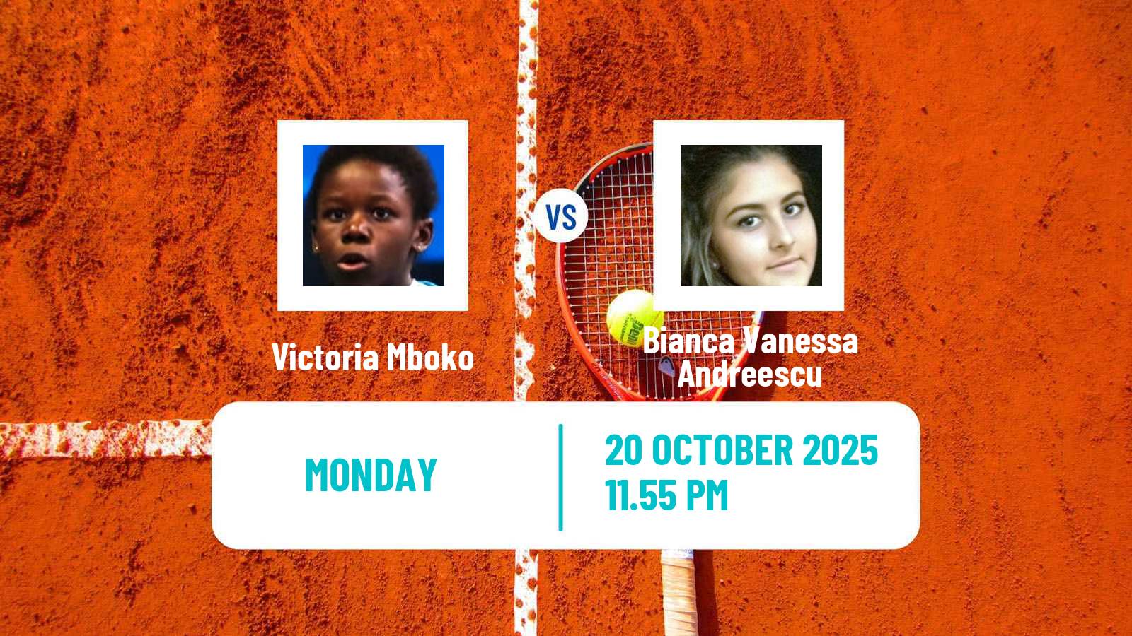 Tennis WTA Tokyo Victoria Mboko - Bianca Vanessa Andreescu
