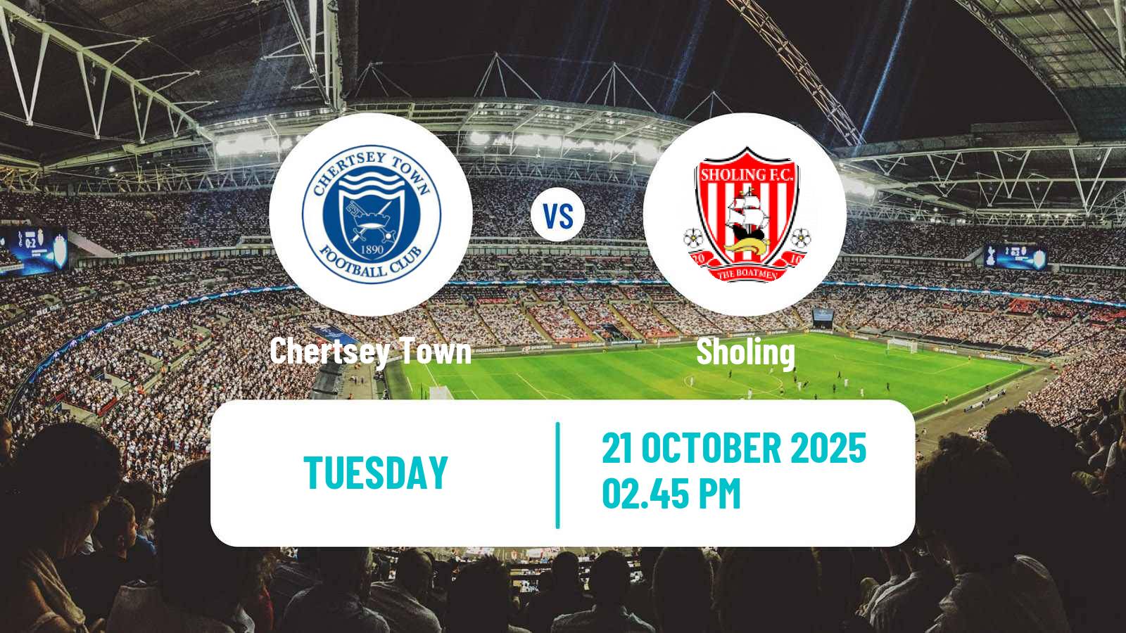 Football English Southern League South Division Chertsey Town - Sholing
