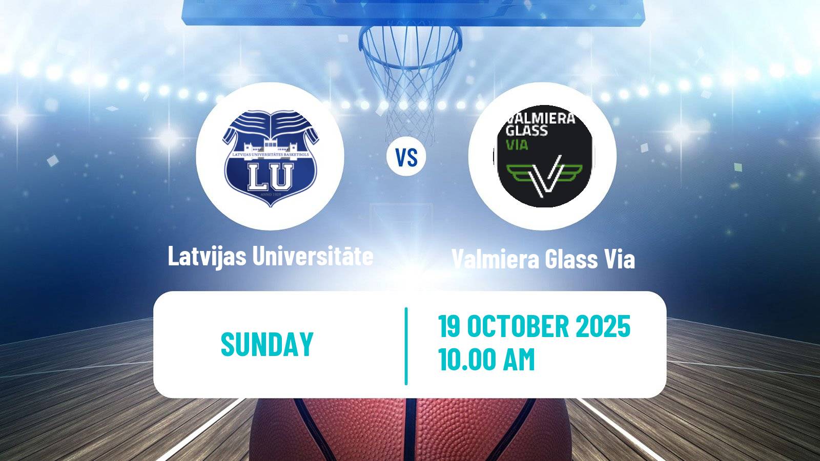 Basketball Estonian–Latvian Basketball League Latvijas Universitāte - Valmiera Glass Via