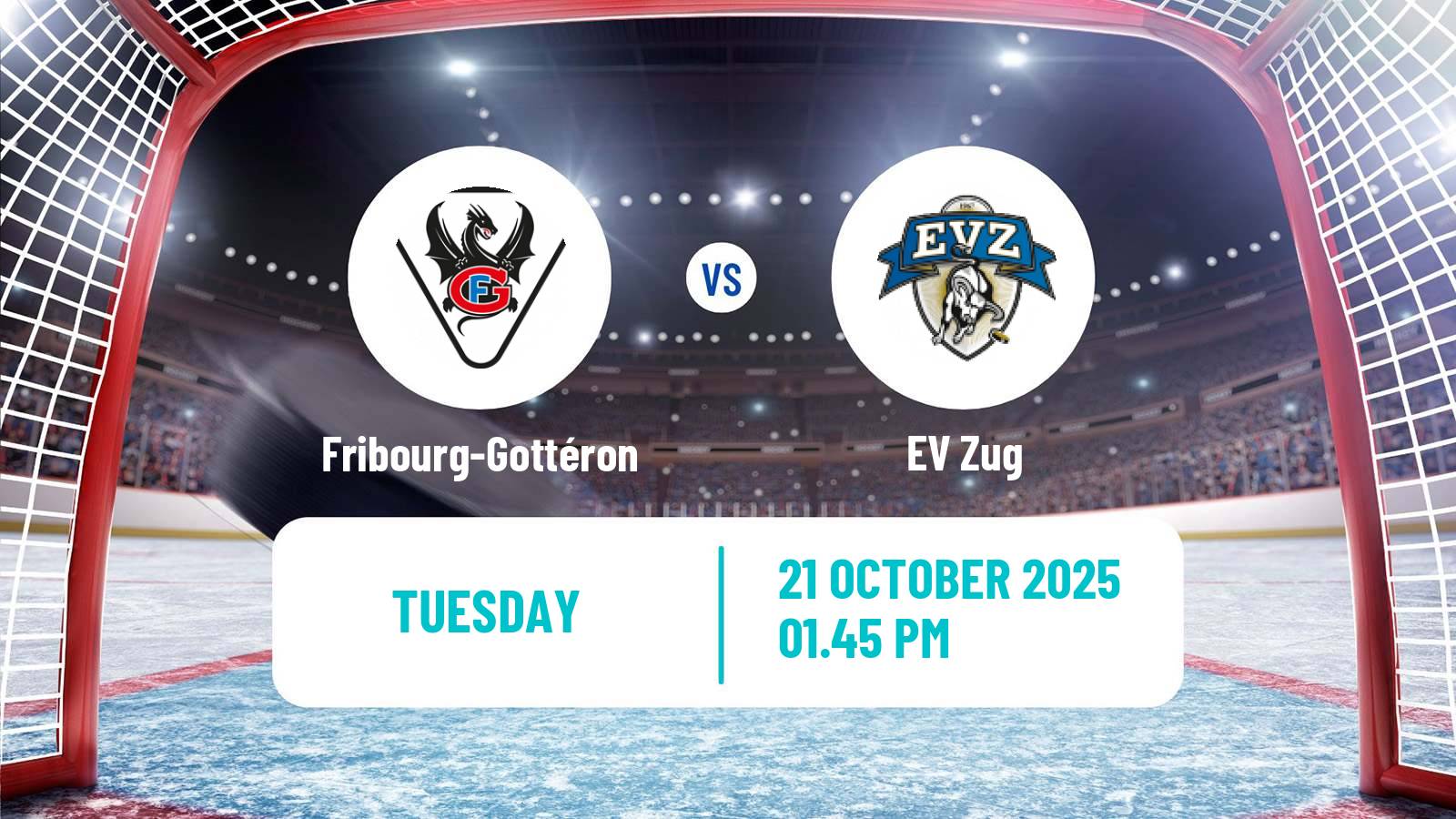 Hockey Swiss National League Hockey Fribourg-Gottéron - EV Zug