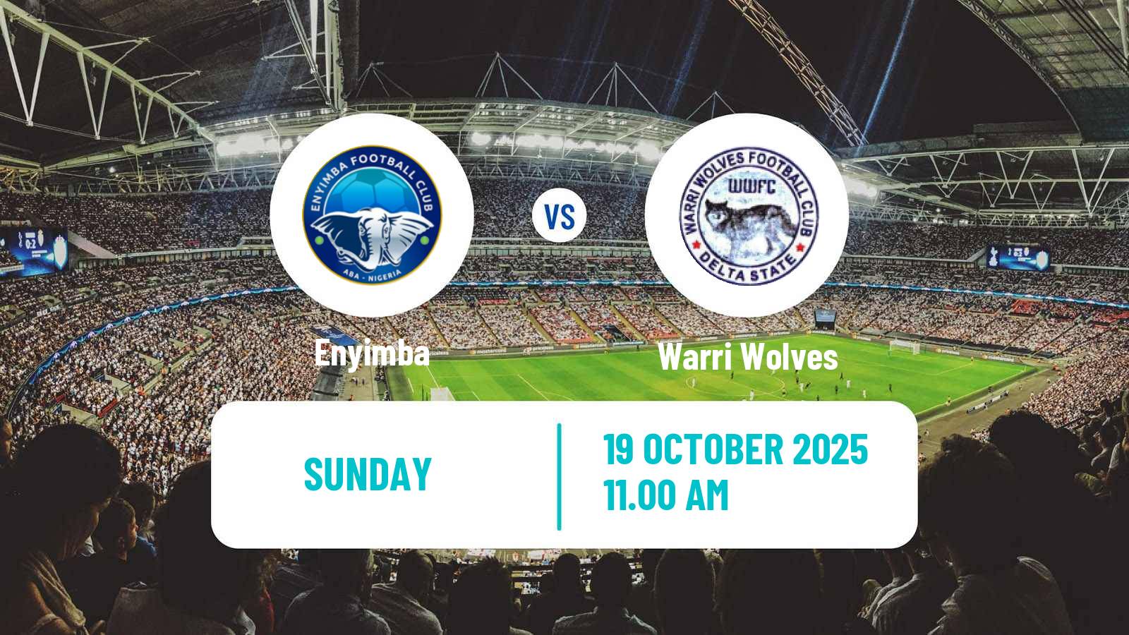 Football Nigerian Premier League Enyimba - Warri Wolves