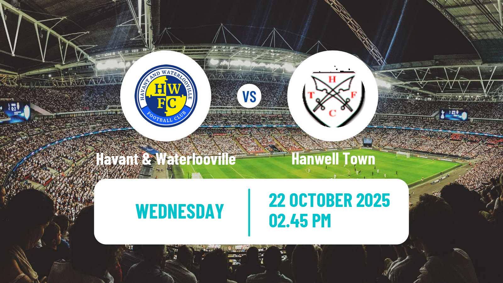 Football English Southern League South Division Havant & Waterlooville - Hanwell Town