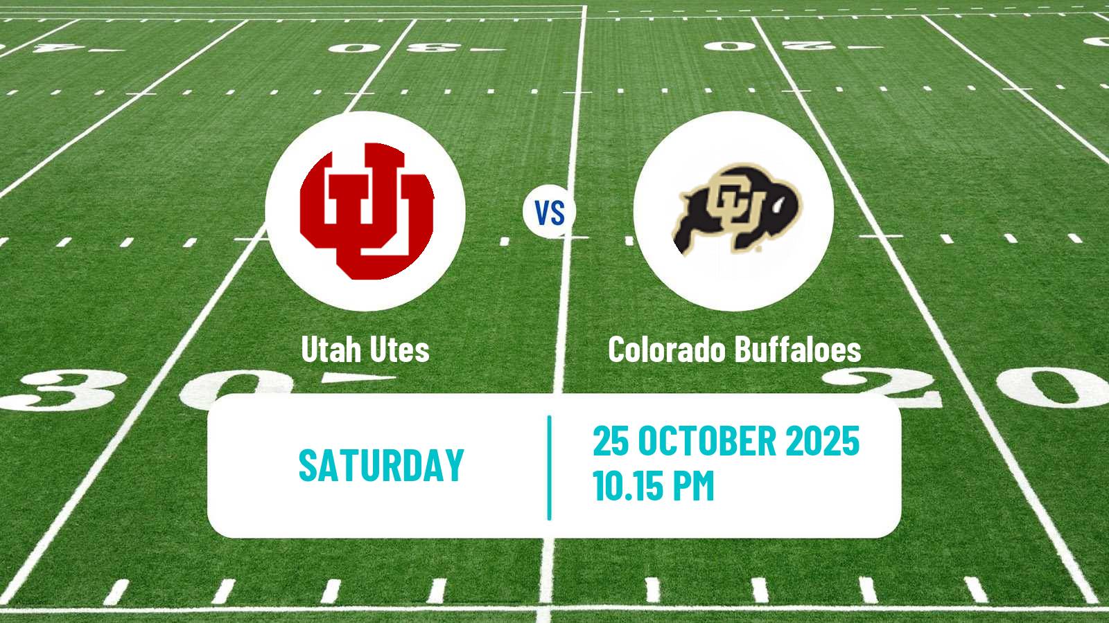 American football NCAA College Football Utah Utes - Colorado Buffaloes