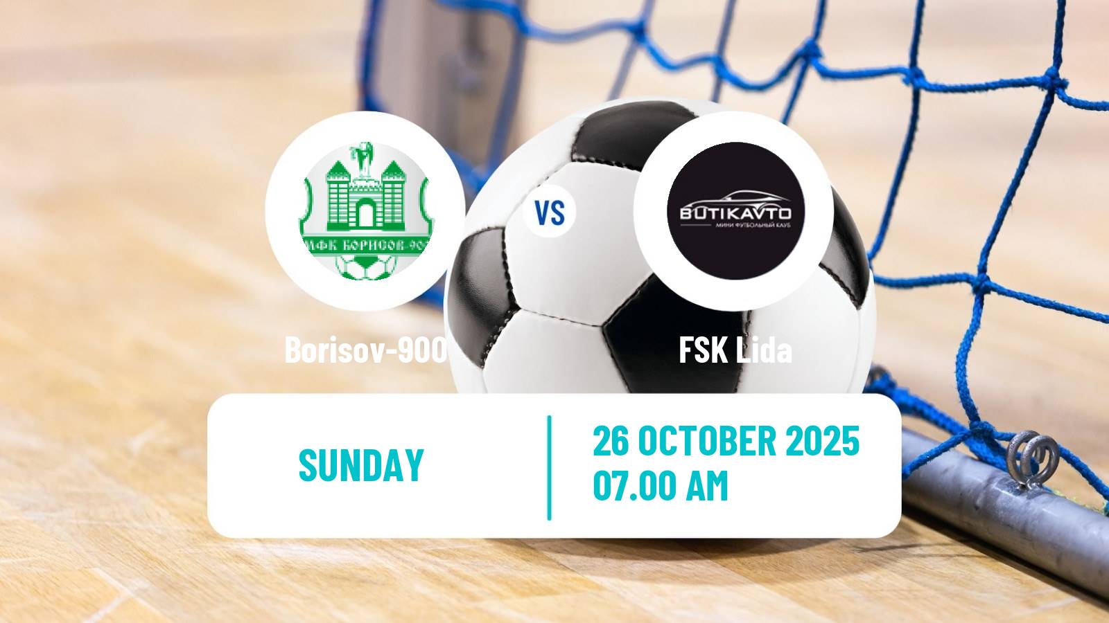 Futsal Belarusian Premier League Futsal Borisov-900 - Lida