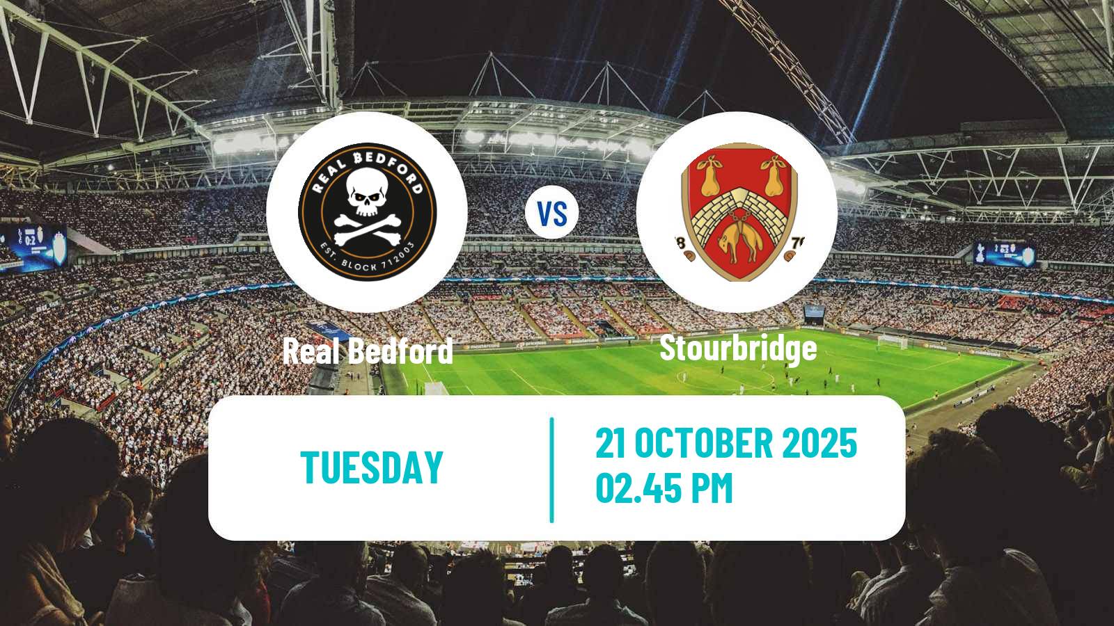 Football English Southern League Central Division Real Bedford - Stourbridge