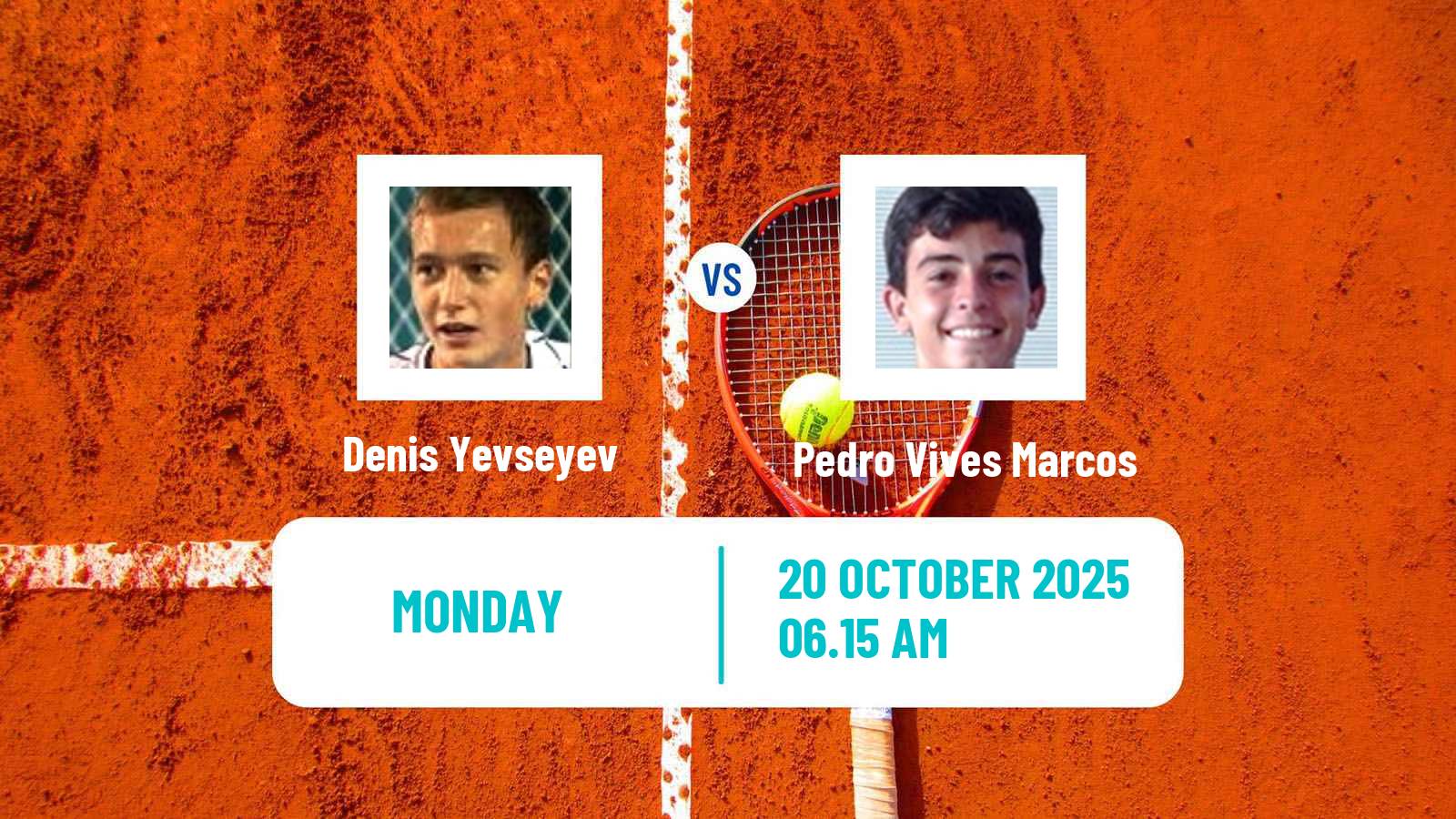 Tennis Hamburg Challenger Men Denis Yevseyev - Pedro Vives Marcos