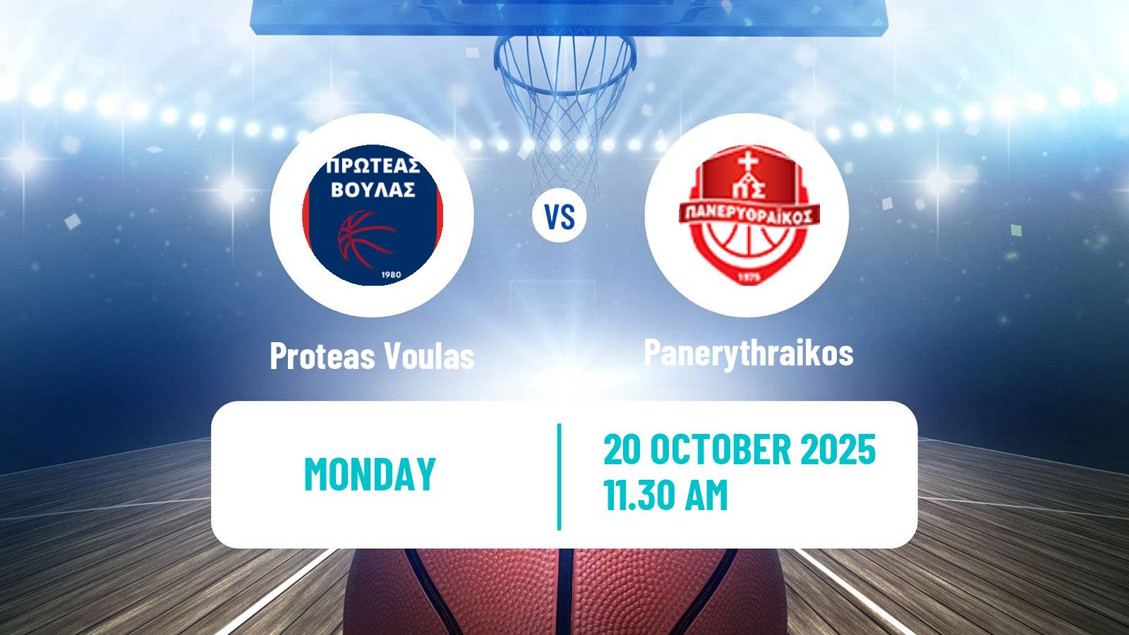 Basketball Greek Elite League Basketball Proteas Voulas - Panerythraikos