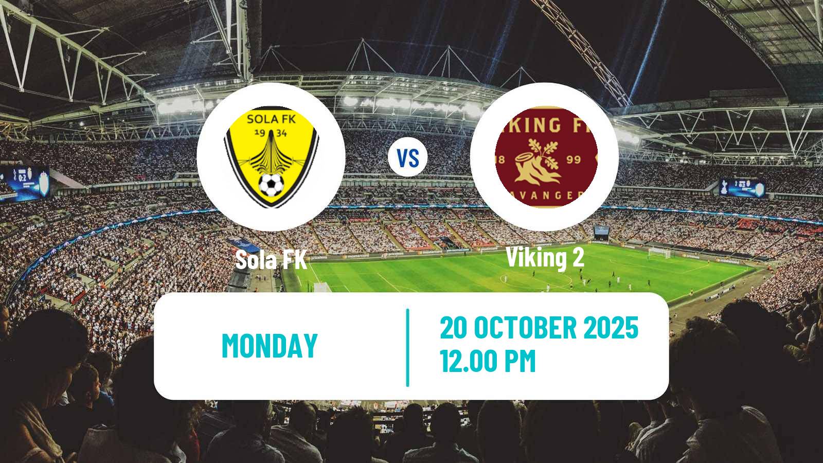 Football Norwegian Division 3 - Group 5 Sola - Viking 2