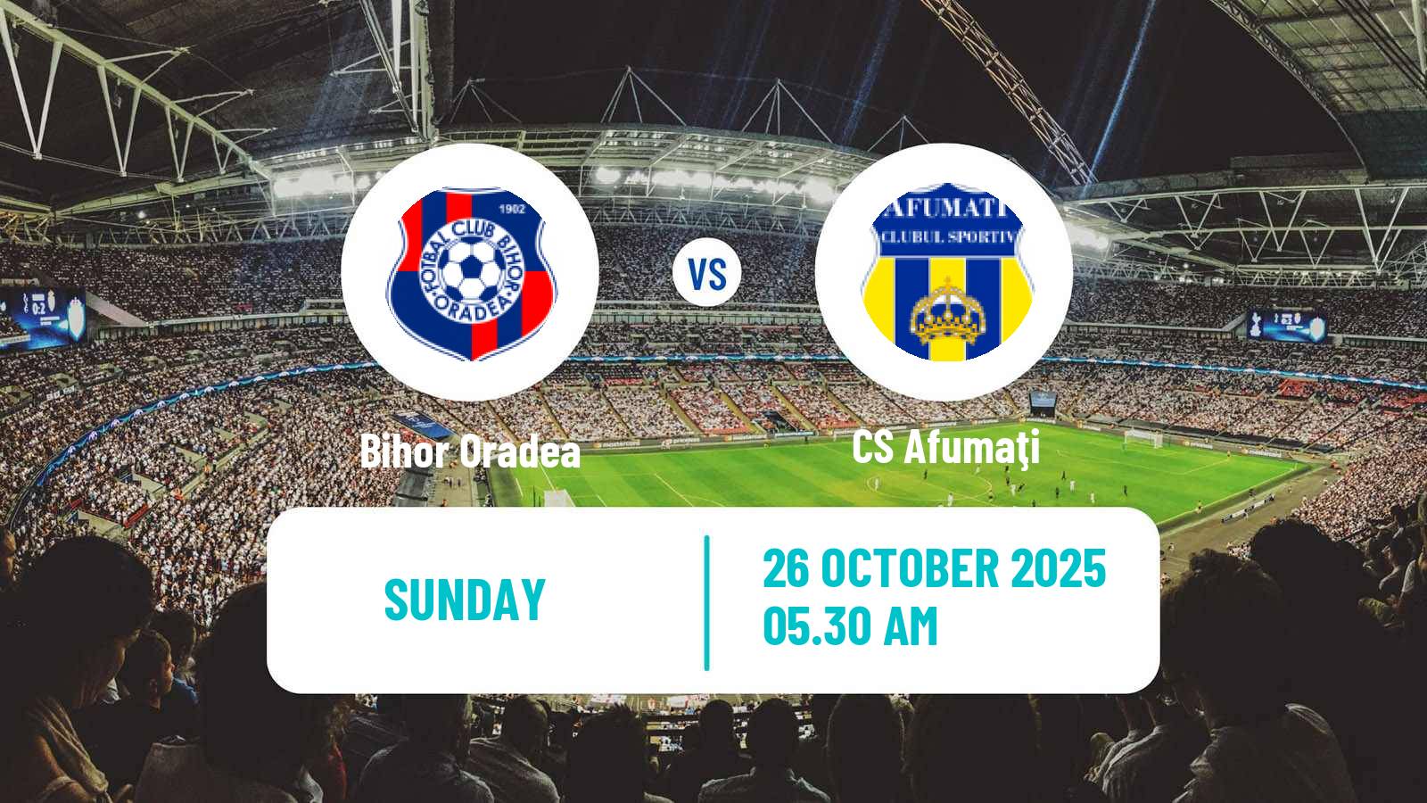 Football Romanian Division 2 Bihor Oradea - Afumaţi
