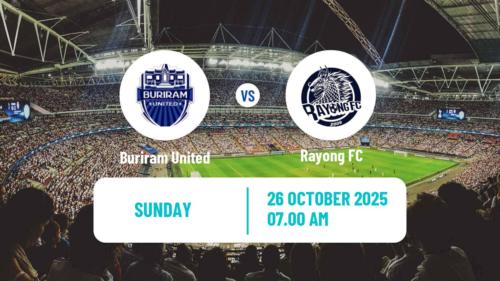 Football Thai League 1 Buriram United - Rayong FC