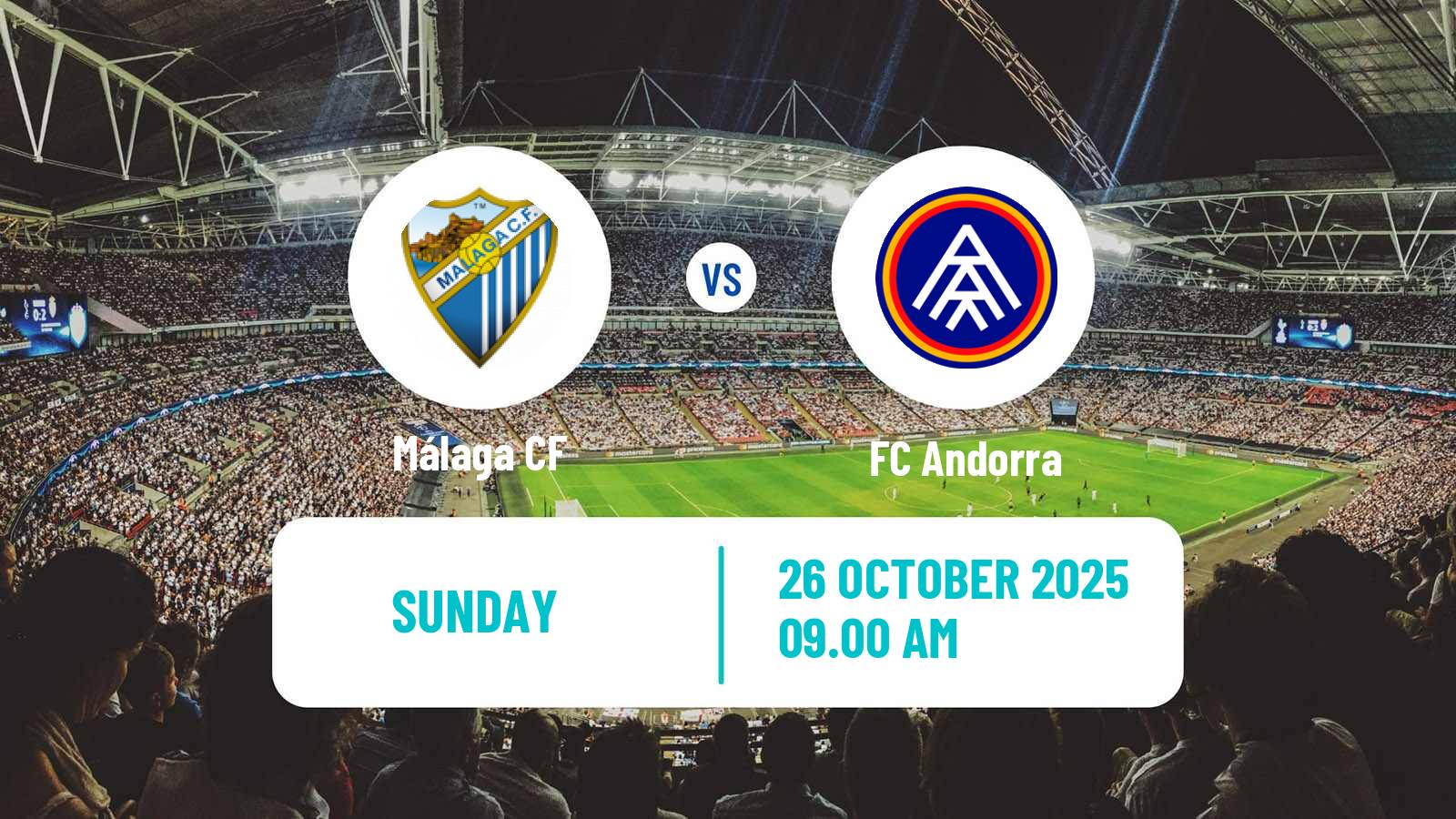 Football Spanish LaLiga2 Málaga - FC Andorra