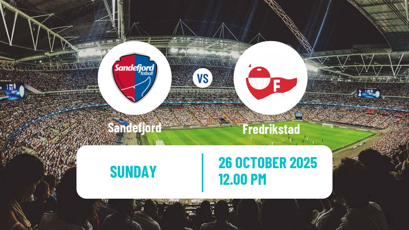 Football Norwegian Eliteserien Sandefjord - Fredrikstad