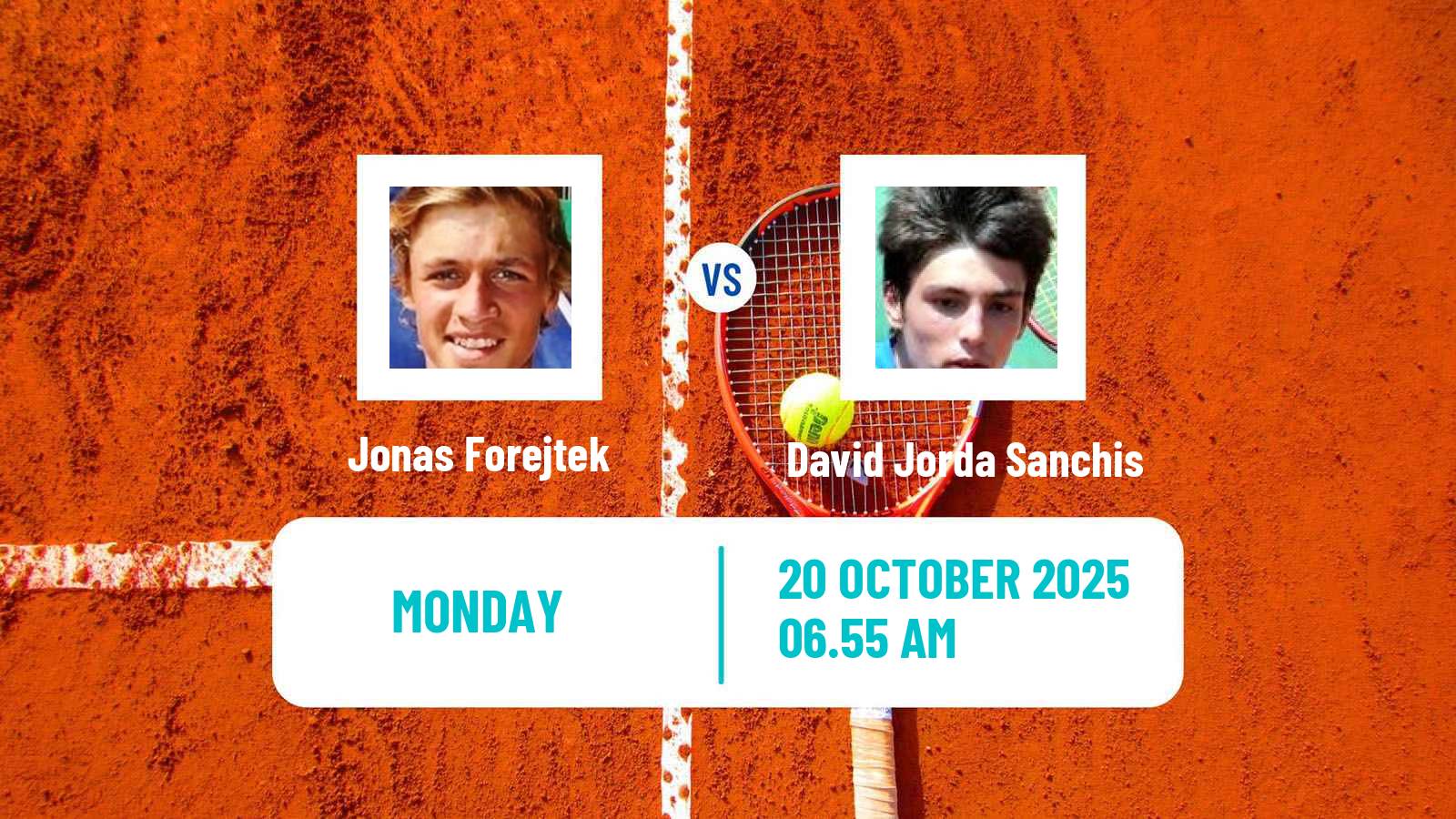 Tennis Brest Challenger Men Jonas Forejtek - David Jorda Sanchis