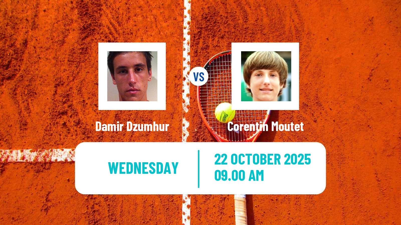 Tennis ATP Vienna Damir Dzumhur - Corentin Moutet