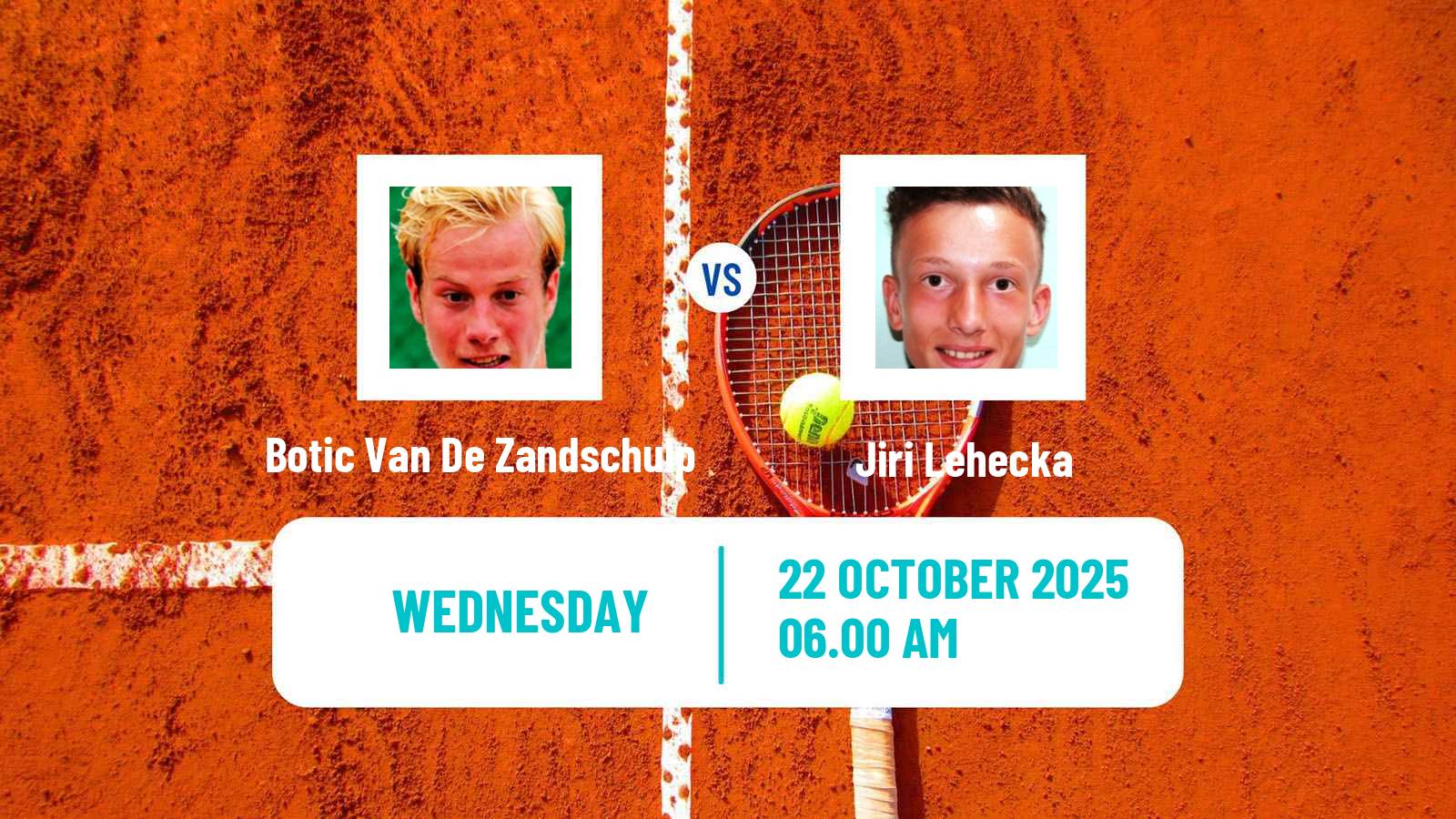 Tennis ATP Basel Botic Van De Zandschulp - Jiri Lehecka