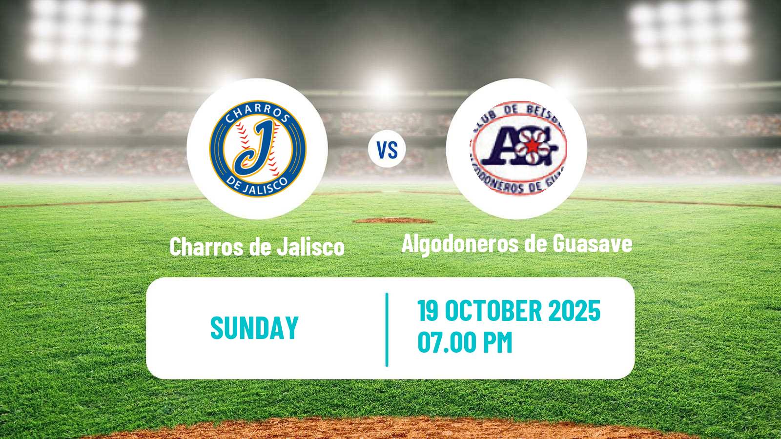 Baseball LMP Charros de Jalisco - Algodoneros de Guasave