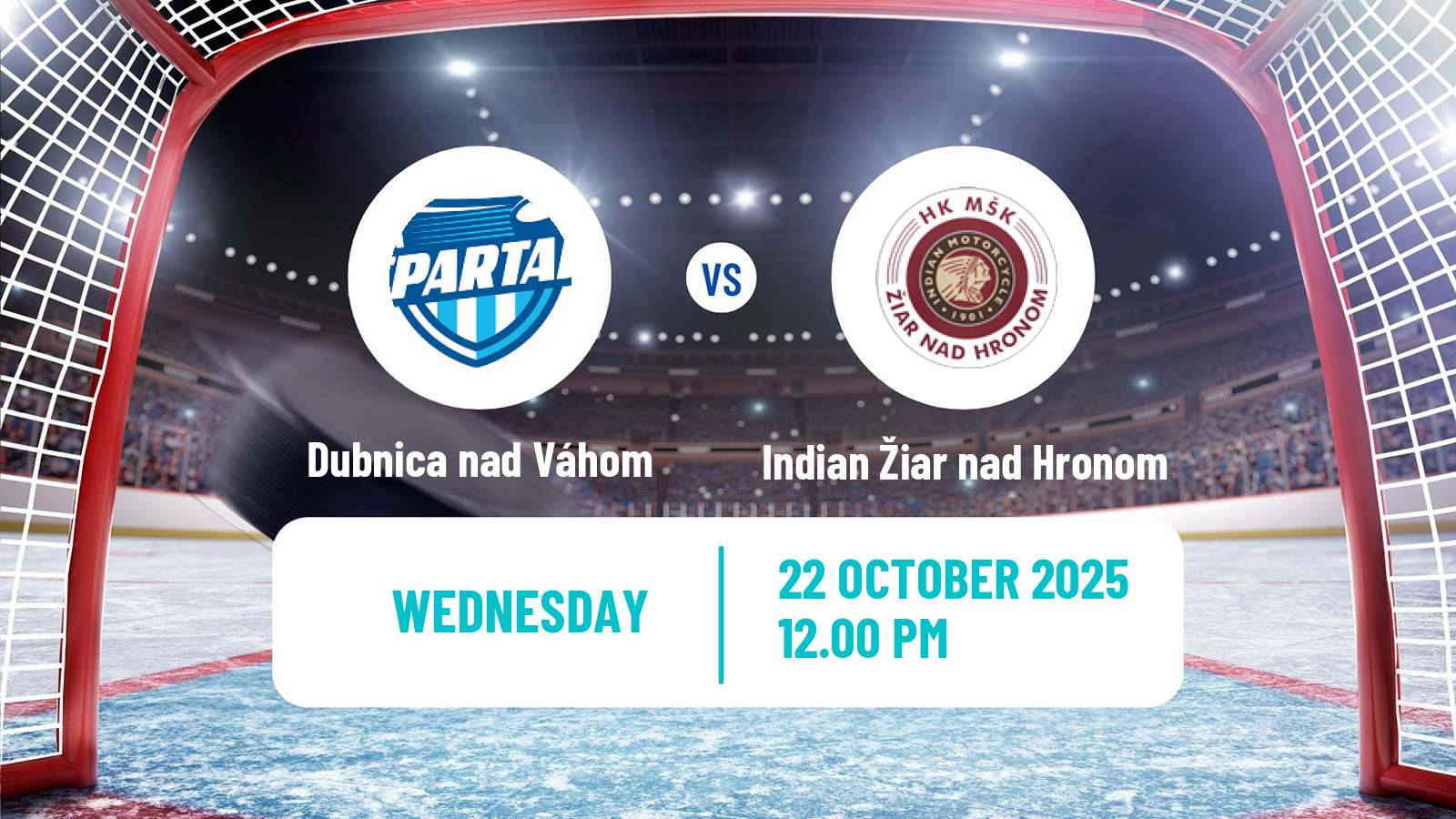 Hockey Slovak 1 Liga Hockey Dubnica nad Váhom - Indian Žiar nad Hronom