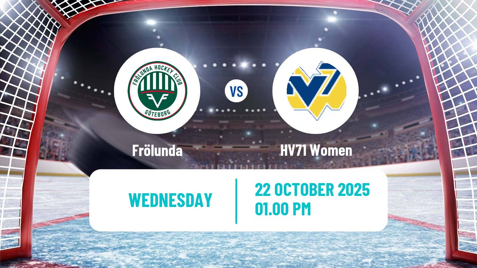Hockey Swedish SDHL Women Frölunda - HV71