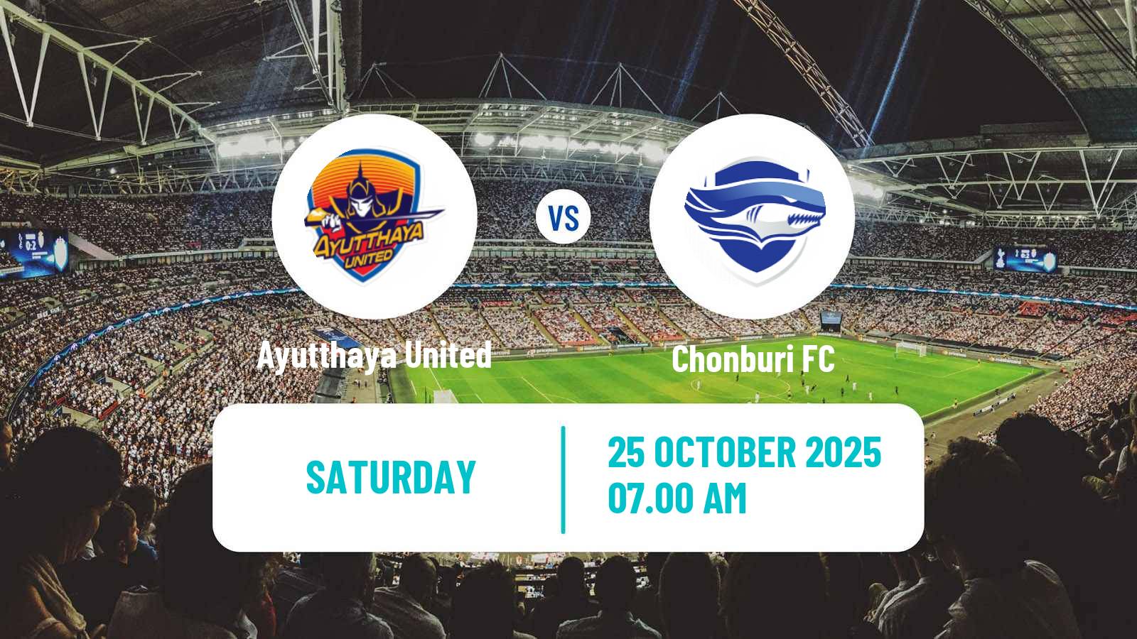Football Thai League 1 Ayutthaya United - Chonburi