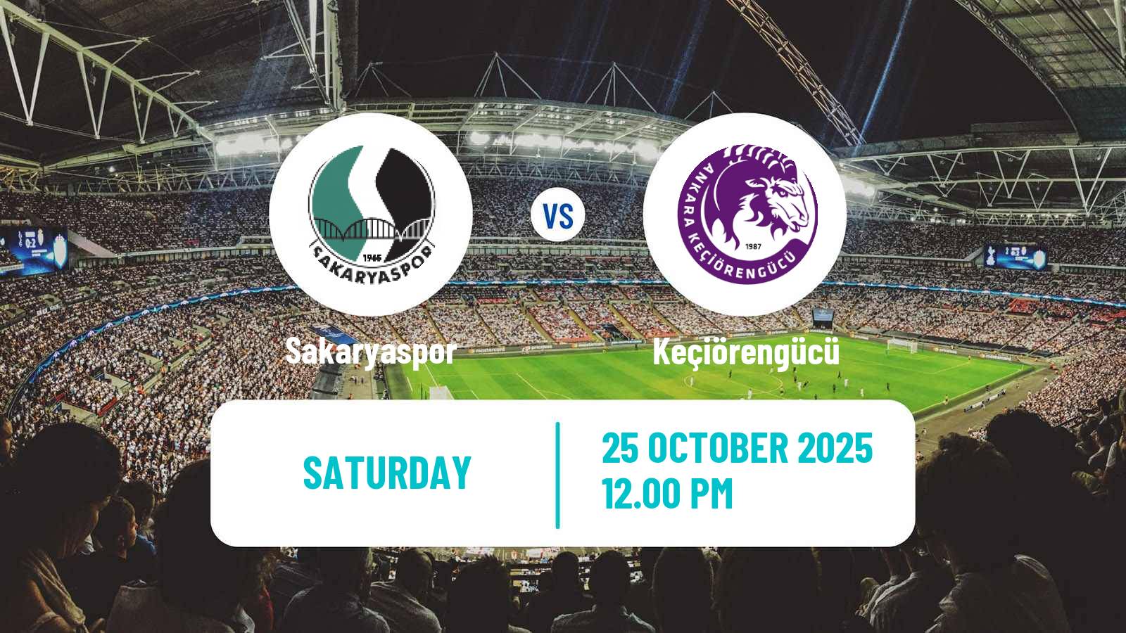 Football Turkish First League Sakaryaspor - Keçiörengücü