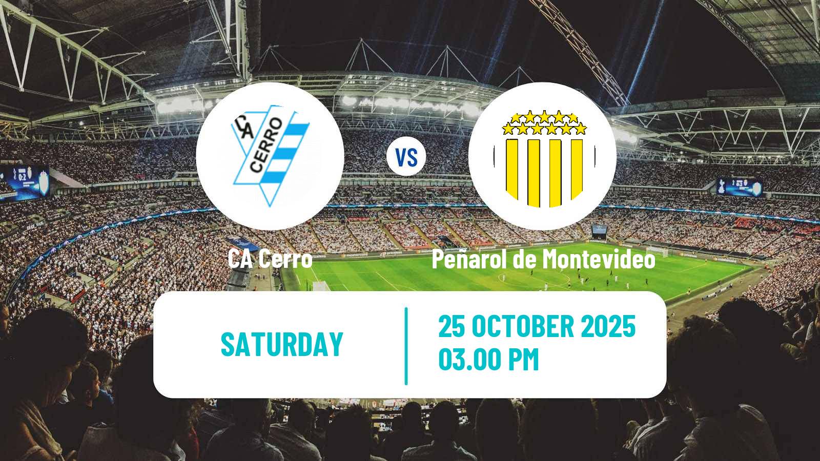Football Uruguayan Primera Division Cerro - Peñarol de Montevideo