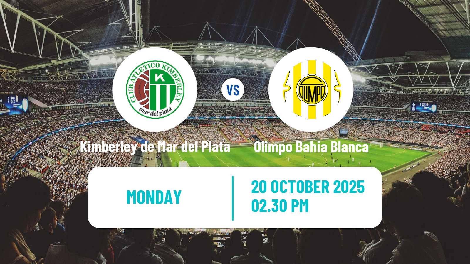 Football Argentinian Torneo Federal Kimberley de Mar del Plata - Olimpo Bahia Blanca