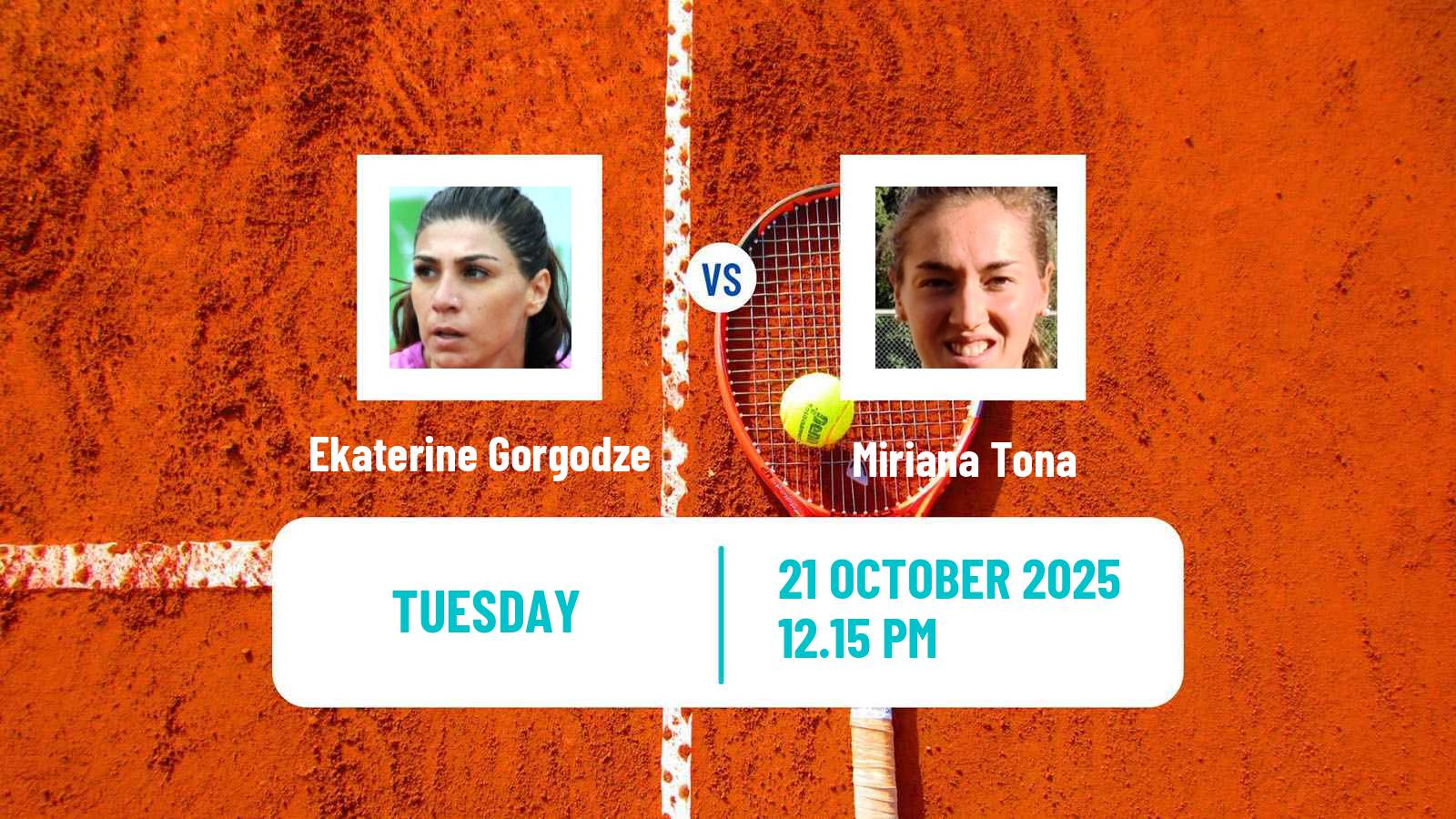 Tennis Florianopolis Challenger Women Ekaterine Gorgodze - Miriana Tona