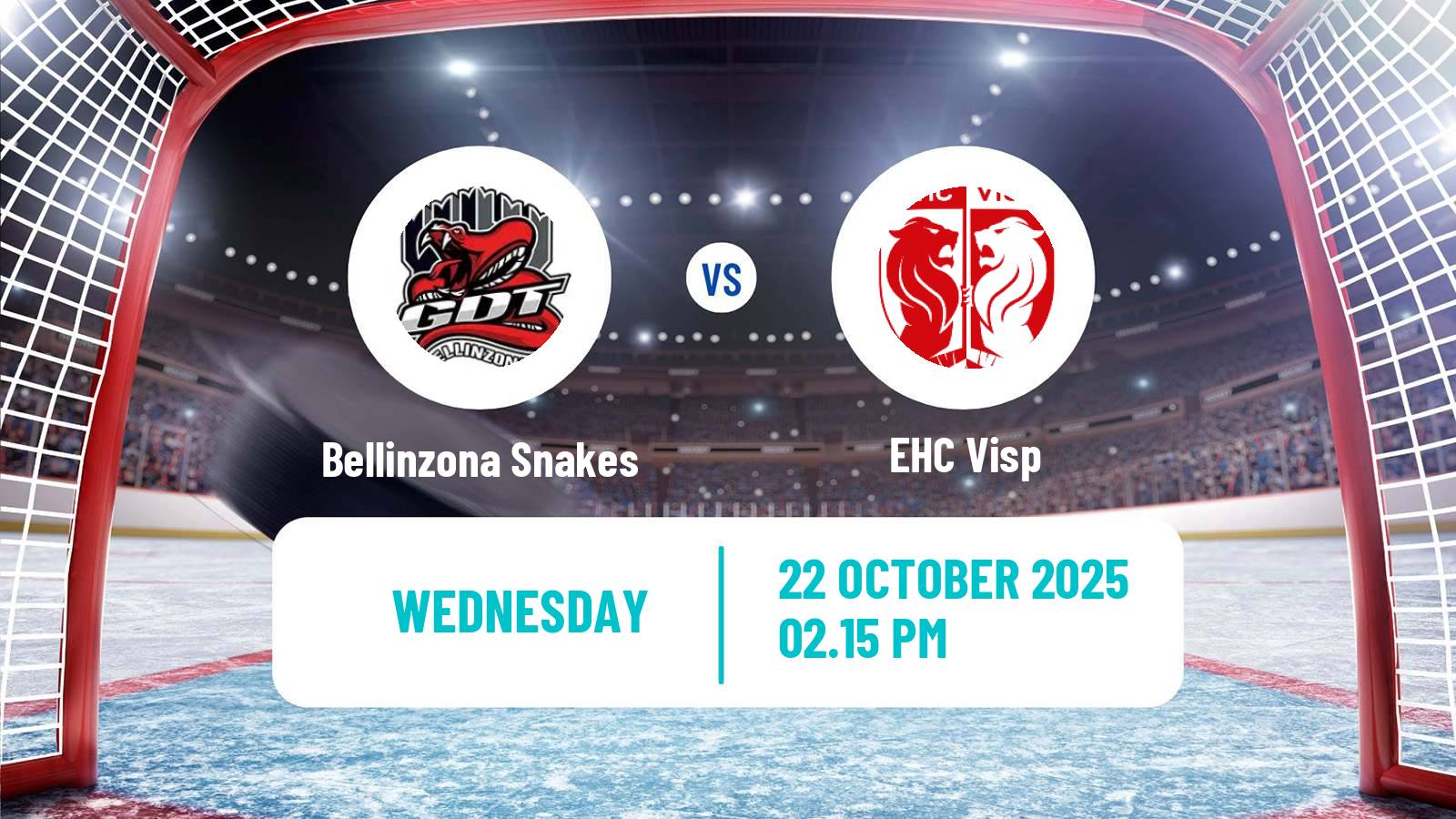 Hockey Swiss League Hockey Bellinzona Snakes - Visp