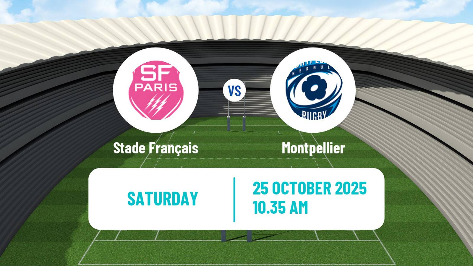 Rugby union French Top 14 Stade Français - Montpellier