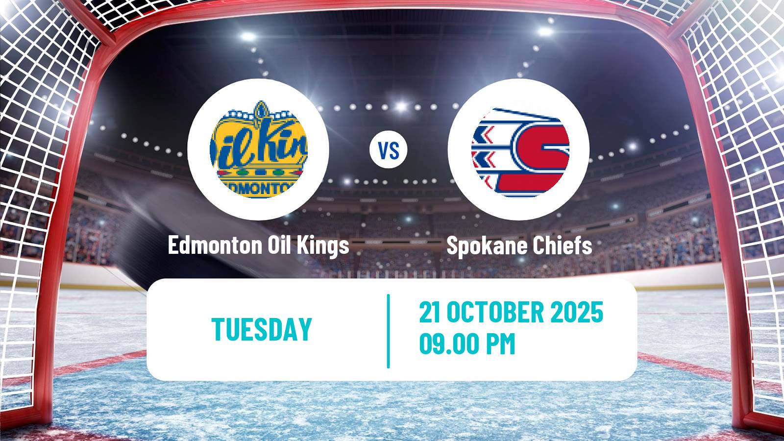 Hockey WHL Edmonton Oil Kings - Spokane Chiefs