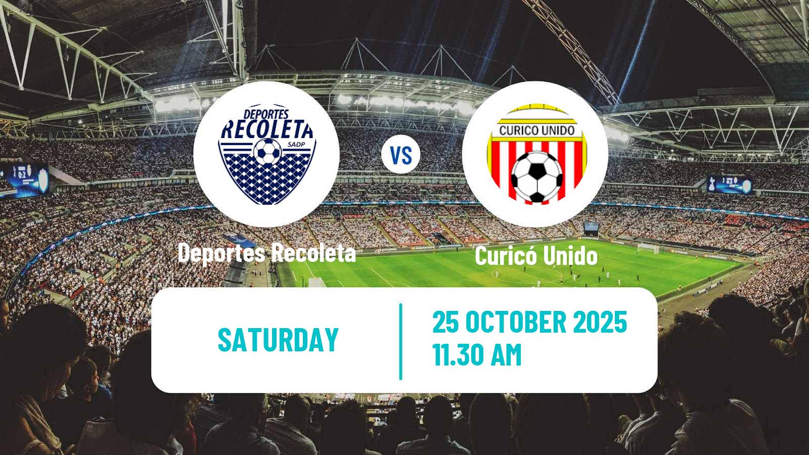 Football Chilean Primera B Deportes Recoleta - Curicó Unido