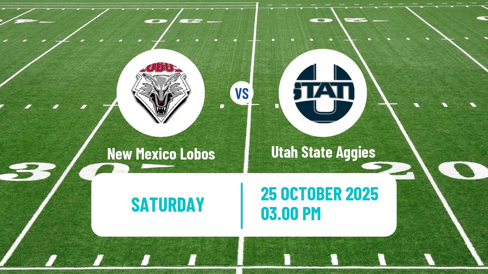American football NCAA College Football New Mexico Lobos - Utah State Aggies