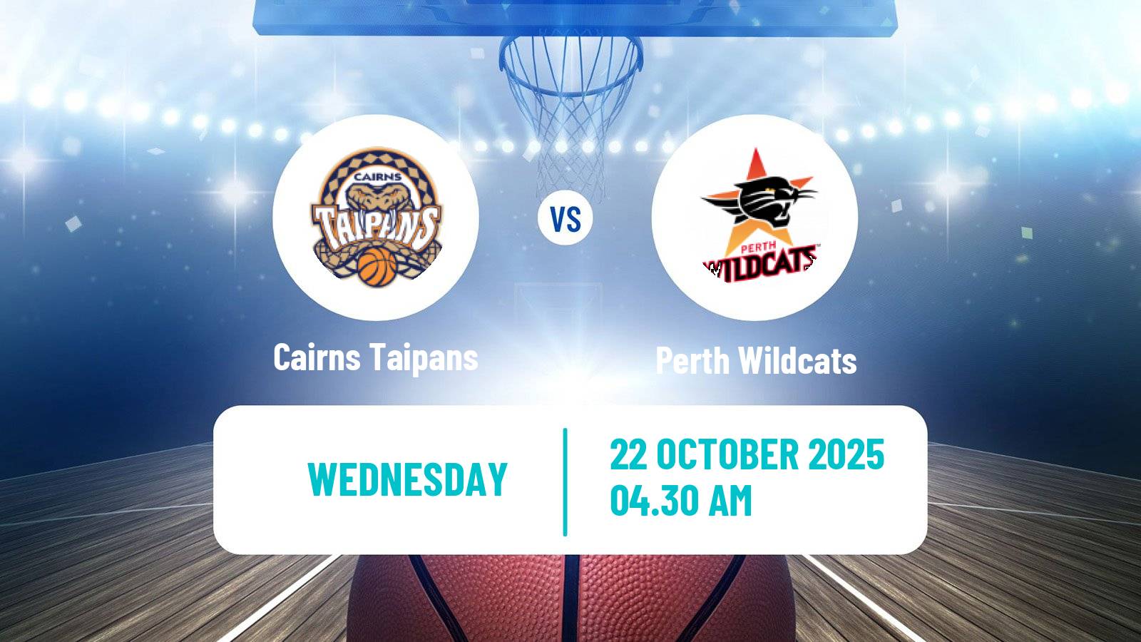Basketball Australian NBL Cairns Taipans - Perth Wildcats