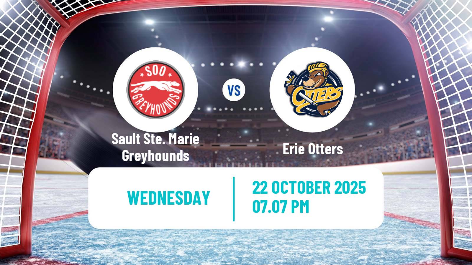Hockey OHL Sault Ste. Marie Greyhounds - Erie Otters