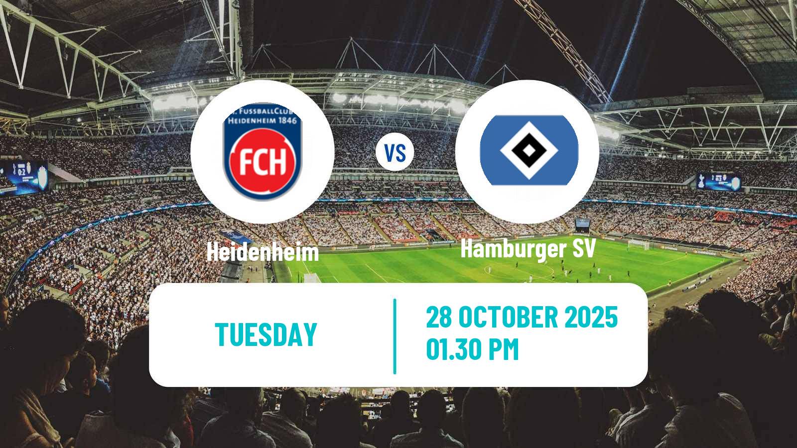 Football German DFB Pokal Heidenheim - Hamburger SV